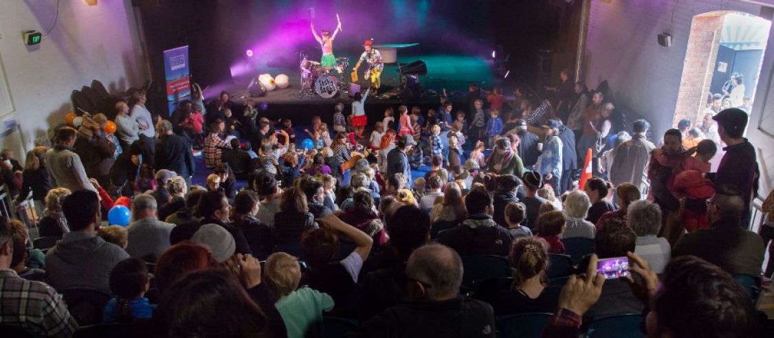 band performing on stage