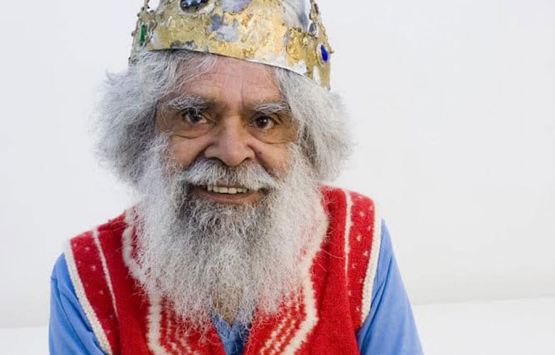 Uncle Jack Charles with a crown
