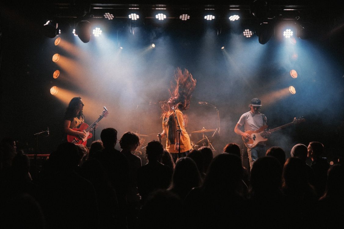 band performing onstage