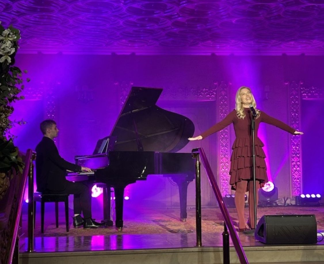 Musical theatre star Lucy Durack performing